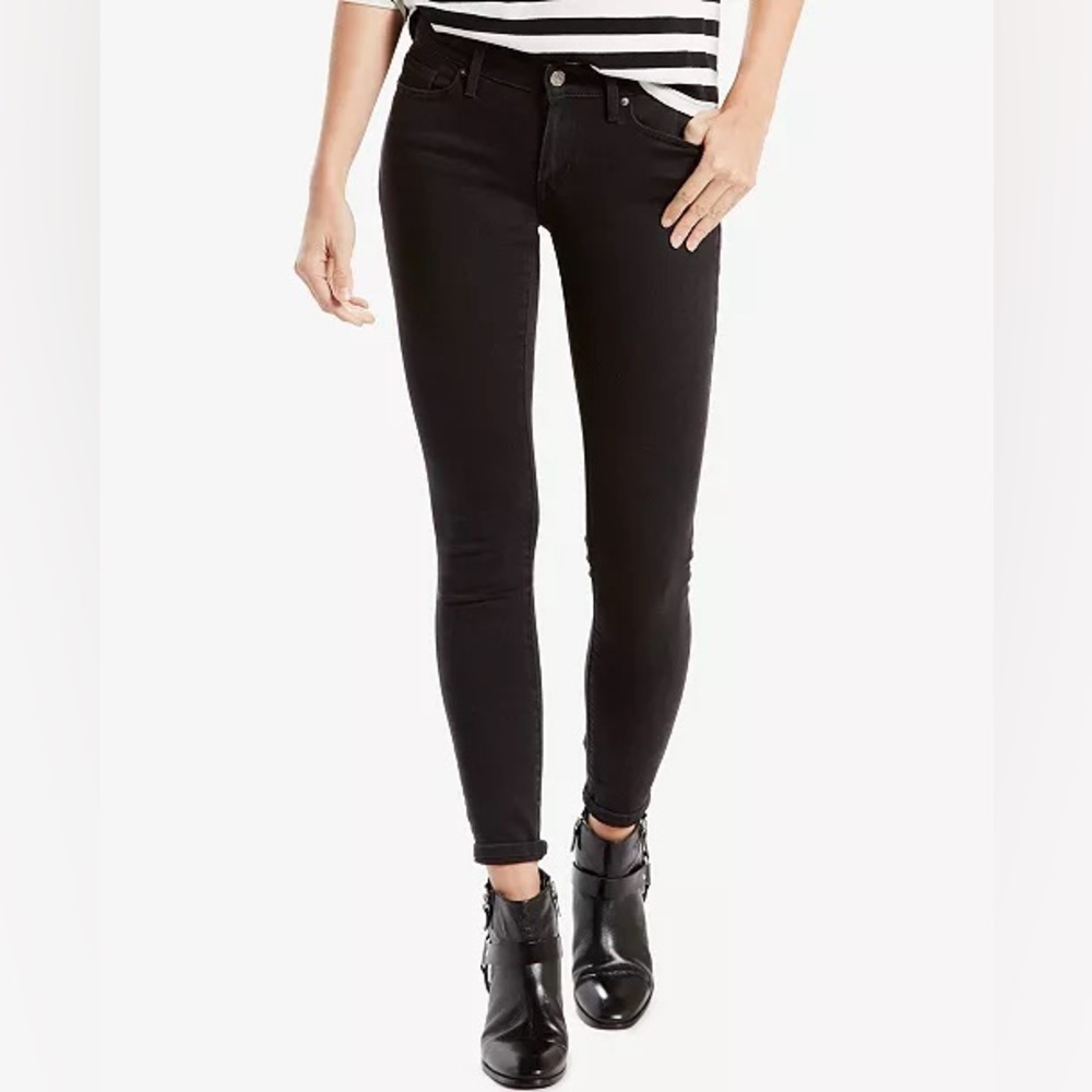 Levi's 711 Black Skinny Jeans